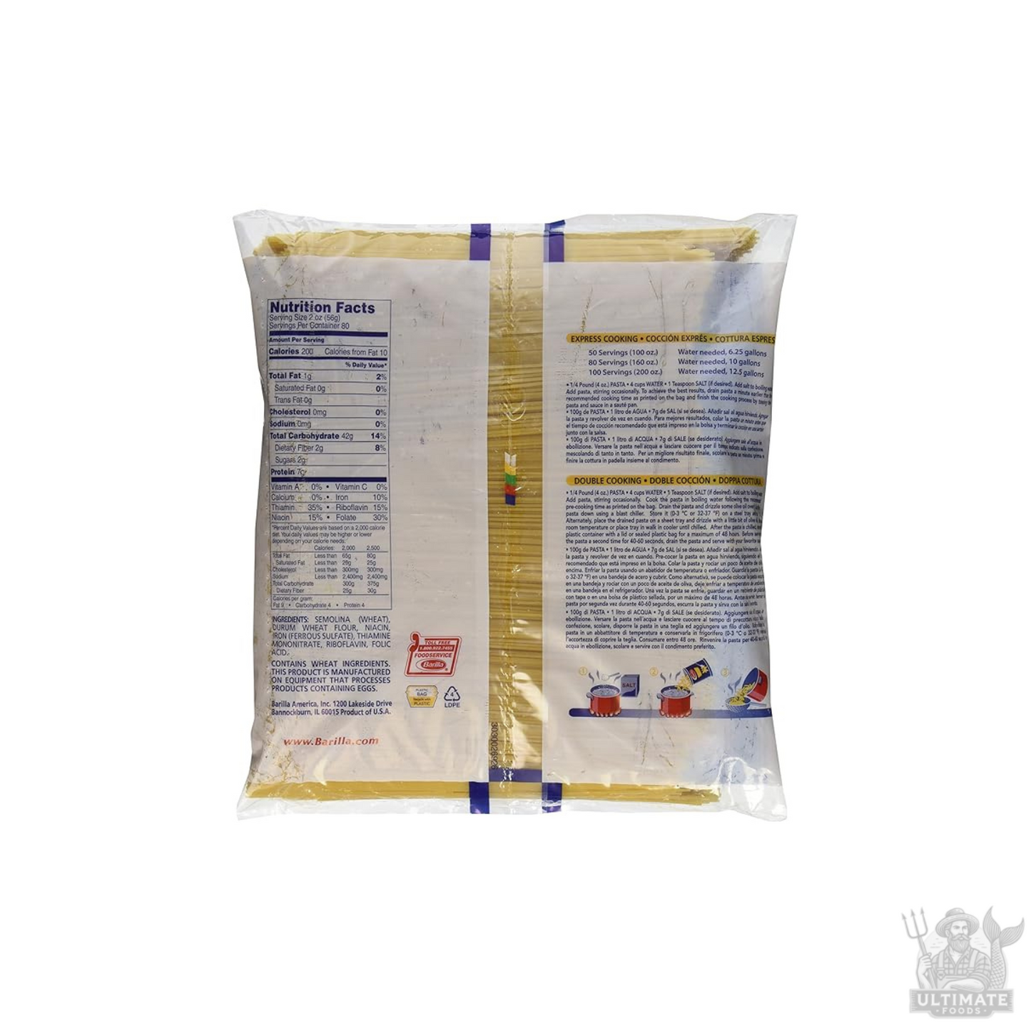 Barilla Spahgetti Pasta, 160oz