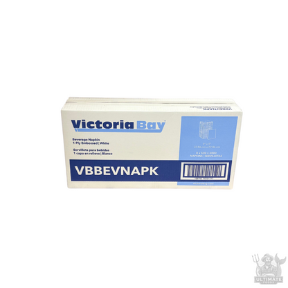 Victoria Bay 1 Ply Beverage Napkin, 500ct