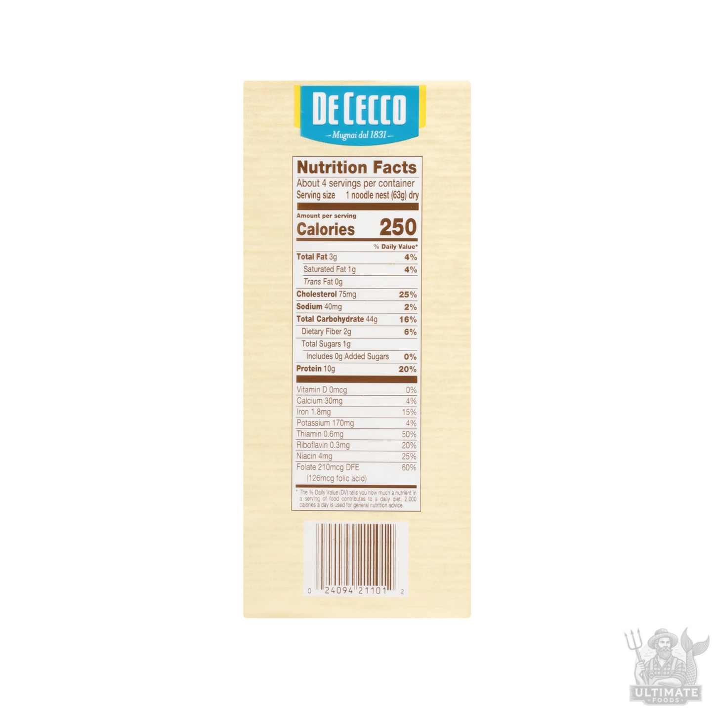 De Cecco Egg Pappardelle, 8.8oz