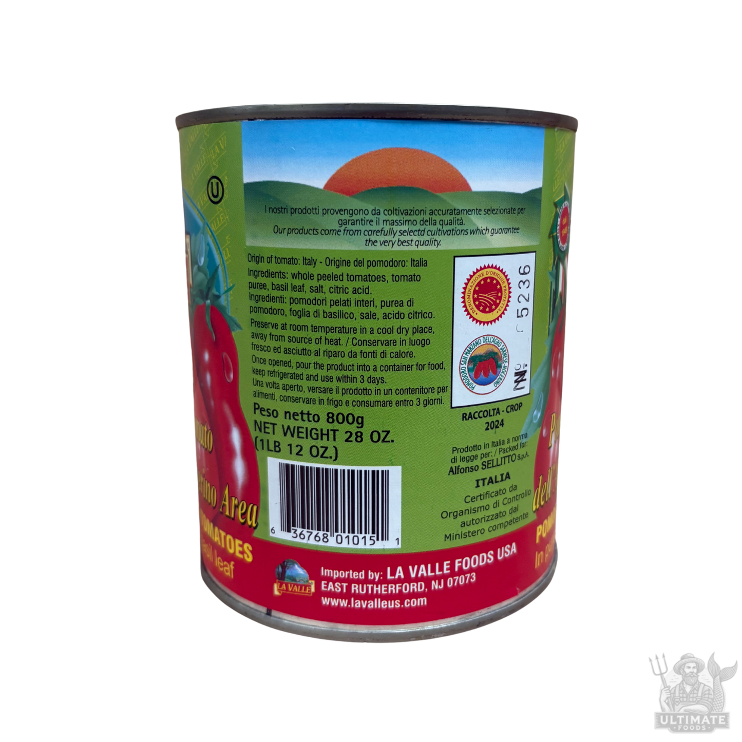 La Valle D.O.P. San Marzano Tomatoes 28oz