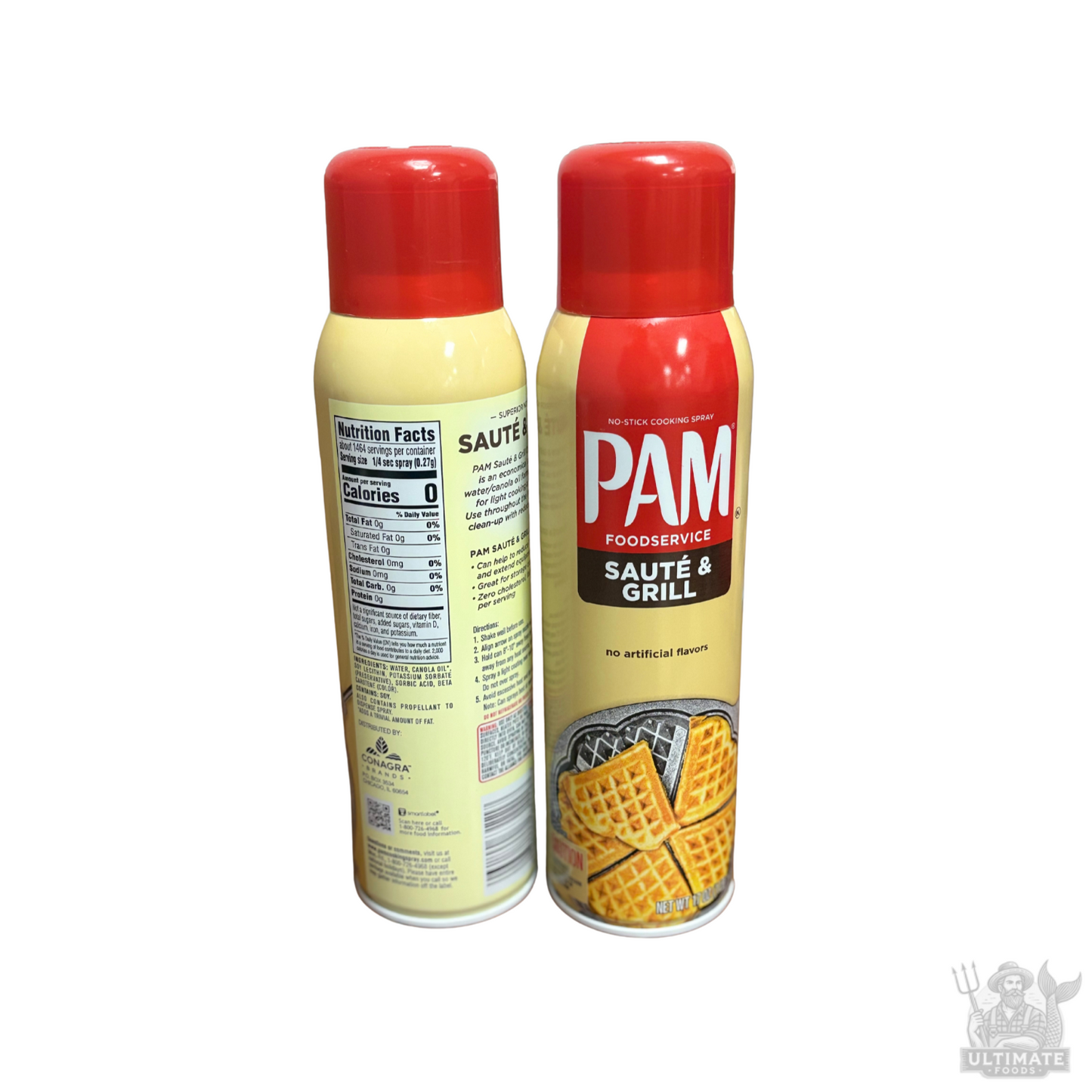 Pam Coating Saute & Grill Spray Aerosol, 17 oz