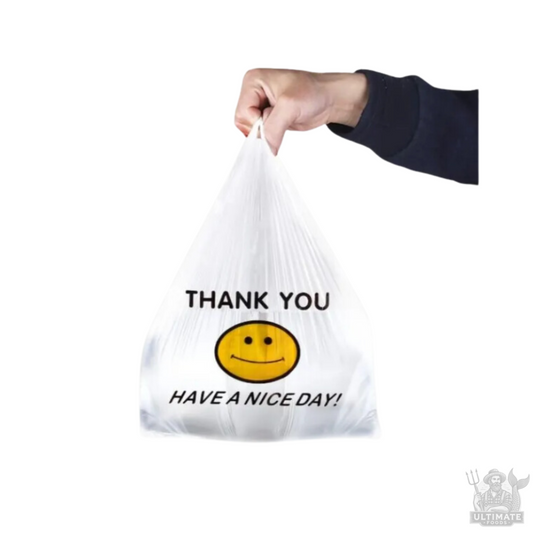 Plastic Thank You Bags, 200 Count