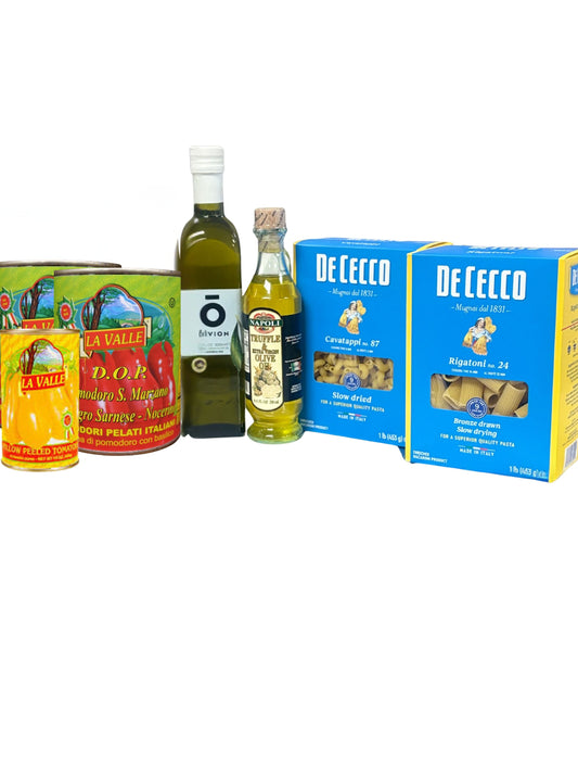 Family Pasta Night, Value Bundle, La Valle D.O.P. Tomatoes and your Choose of Pasta