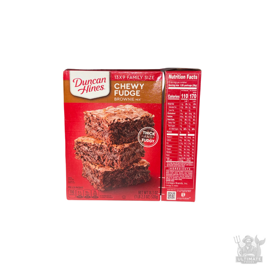 Duncan Hines Chewy Fudge Brownie Mix, Family Size